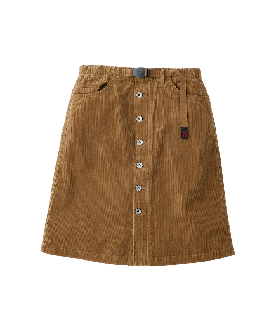 Buttoned Down Midi Skirt - Camel