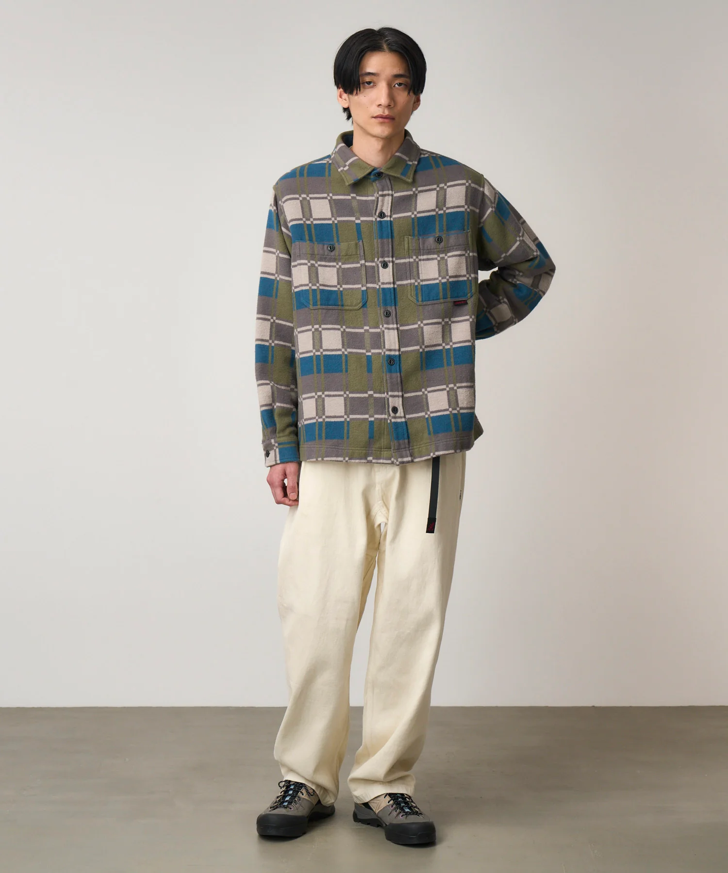 Flannel Anthony Shirt - Silver Check - Image 2