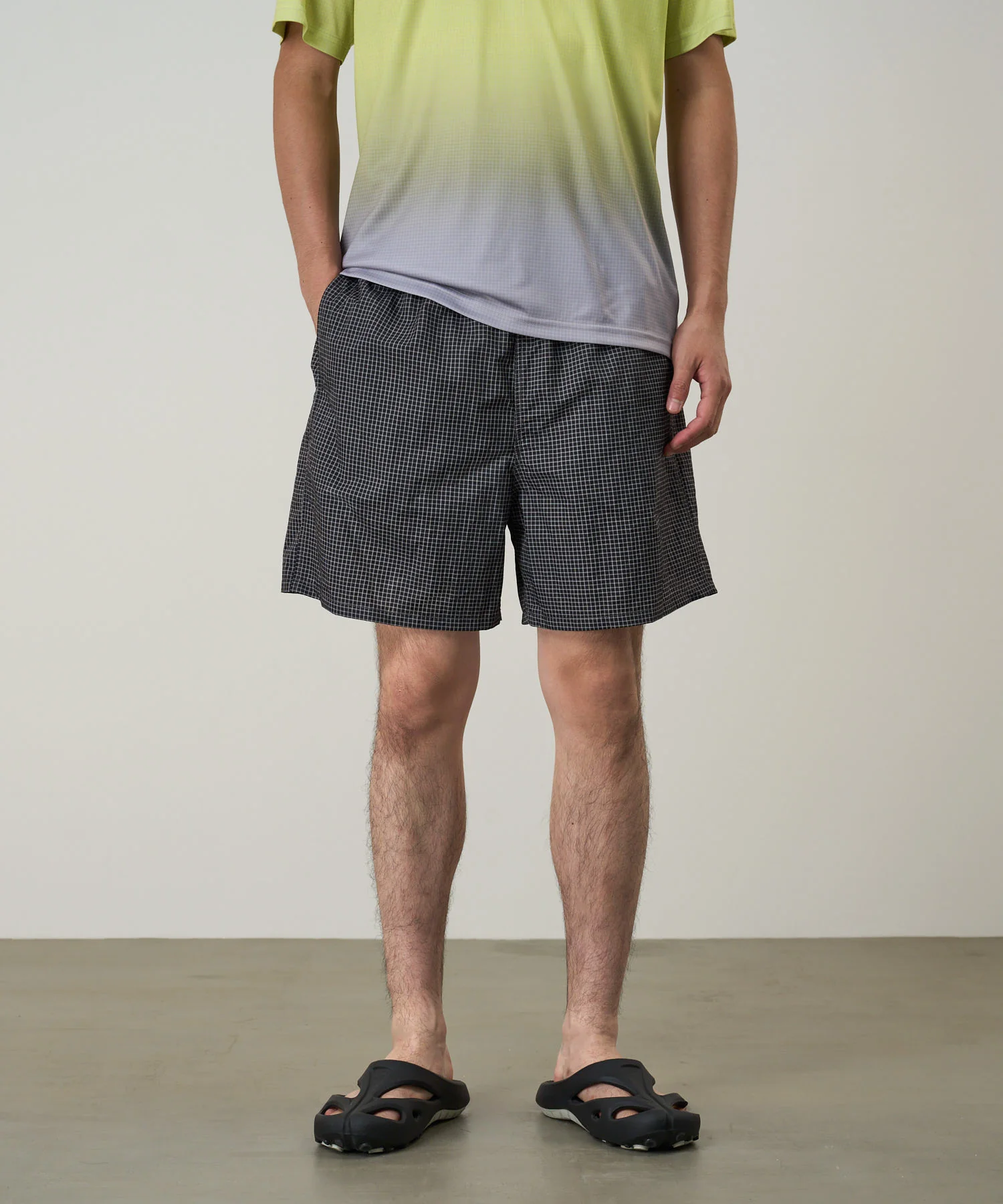 Grid Swim Short - Black - Image 3
