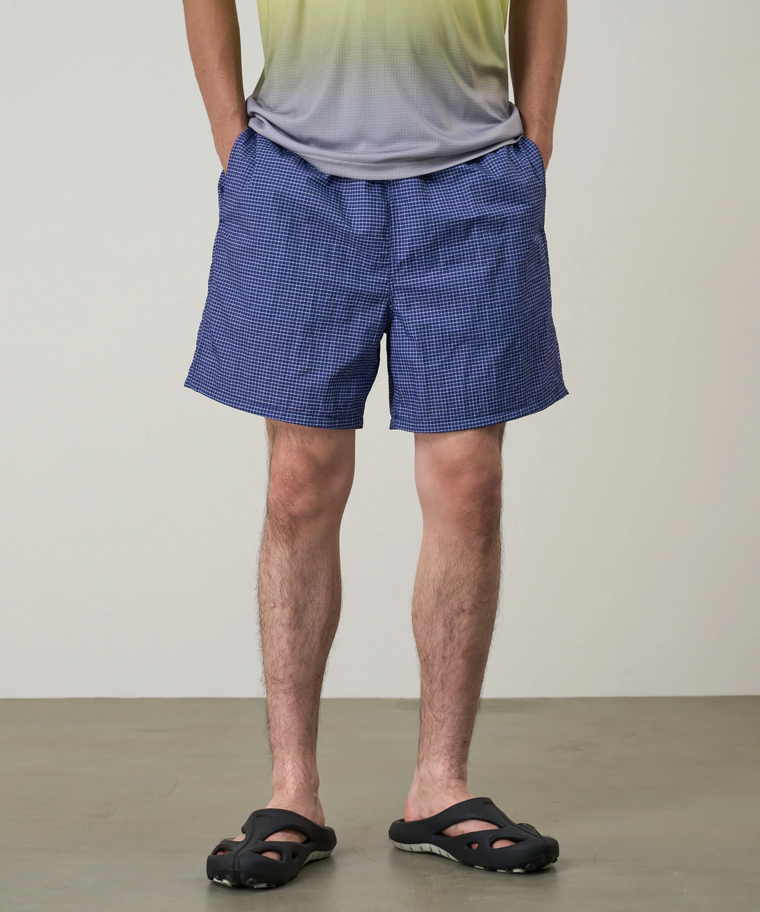 Grid Swim Short - Navy - Image 3