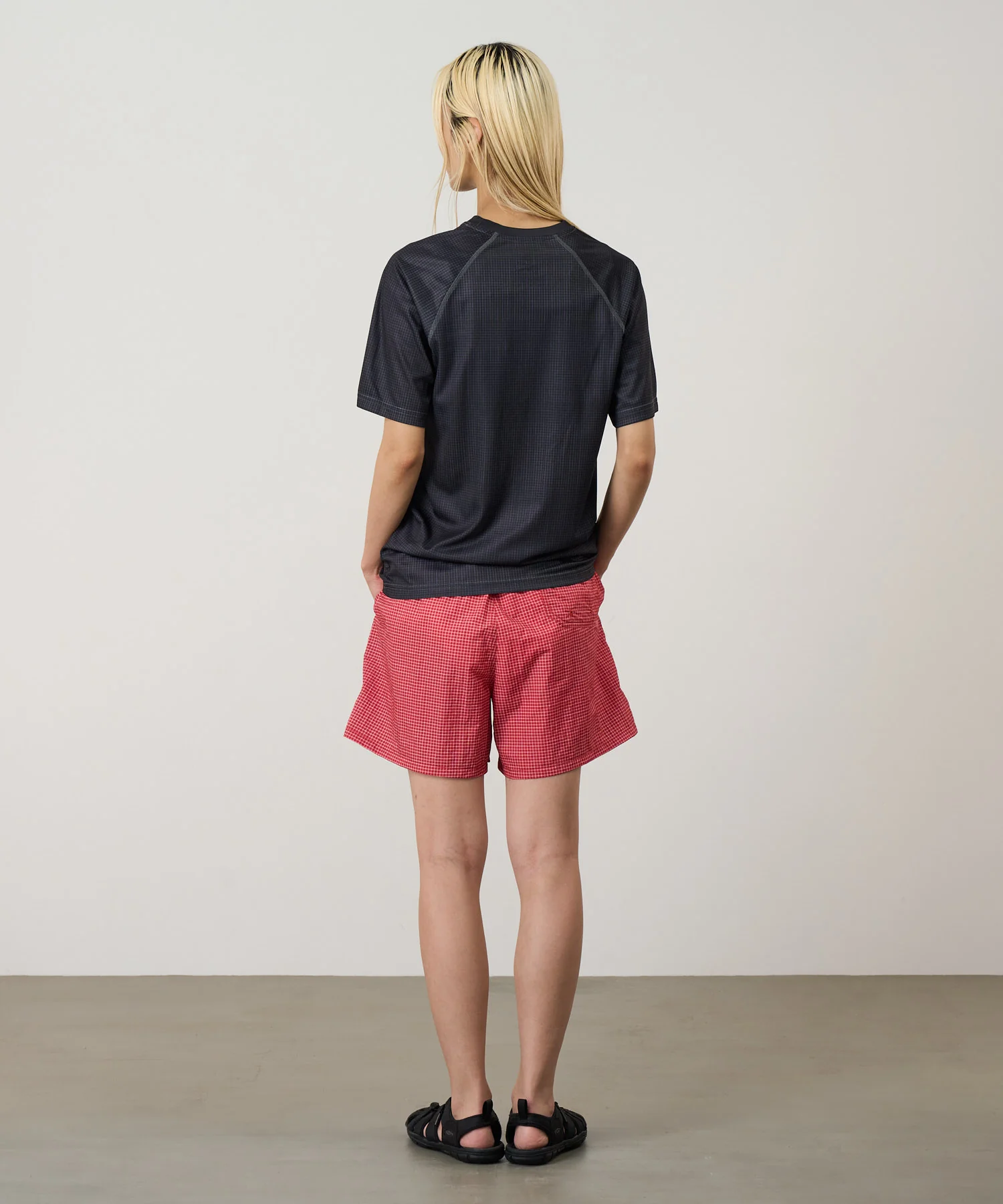 Grid Swim Short - Red - Image 5
