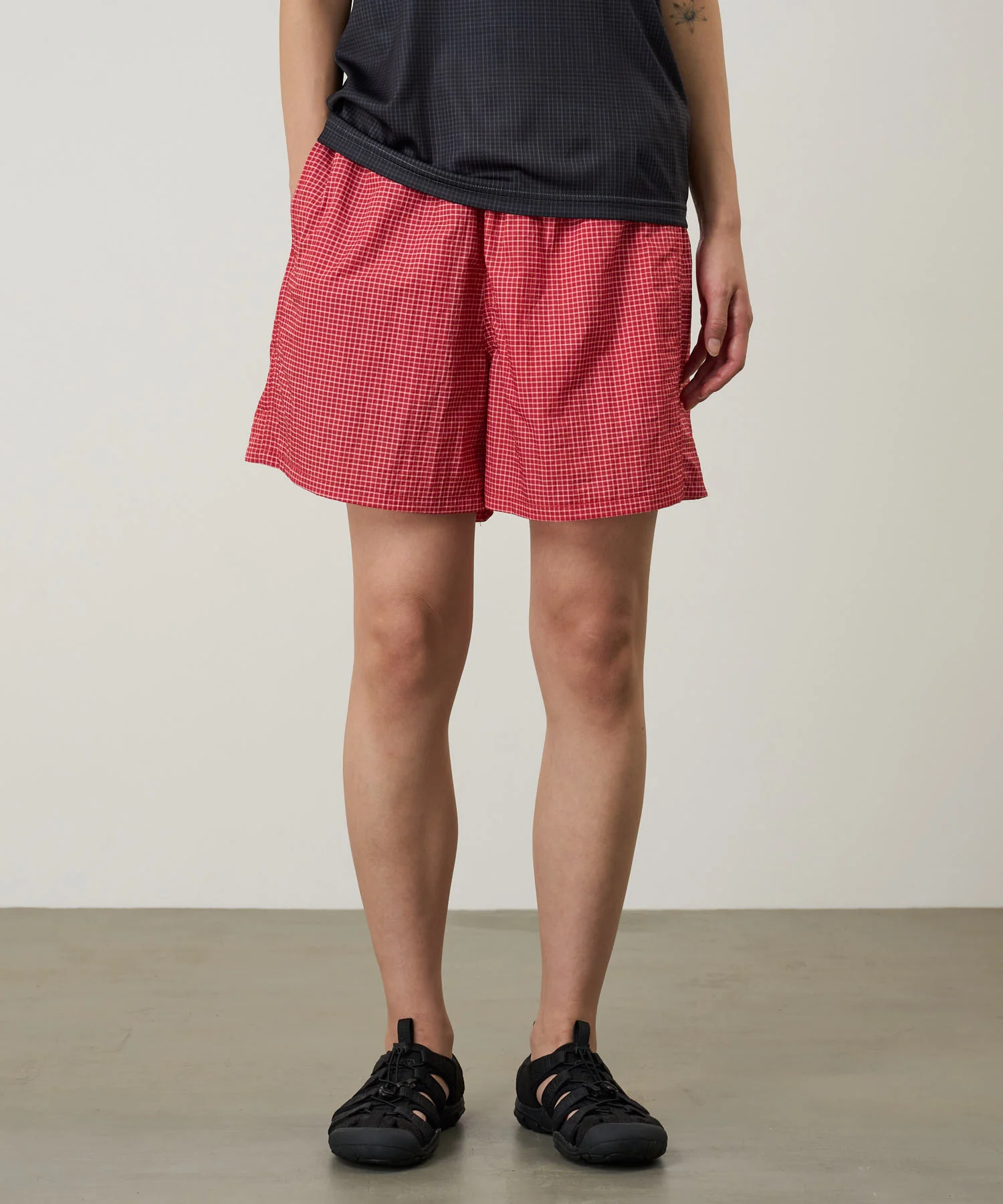 Grid Swim Short - Red - Image 6