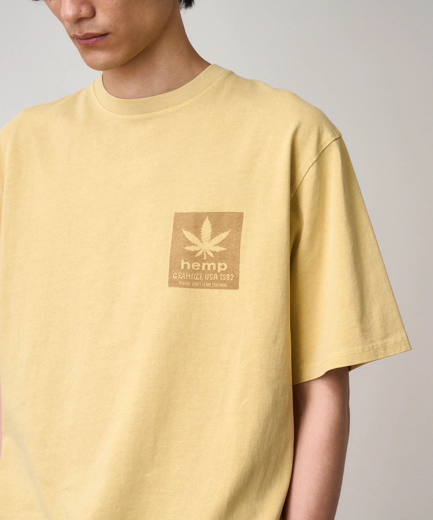 Hemp Tee - Mustard Pigment - Image 2