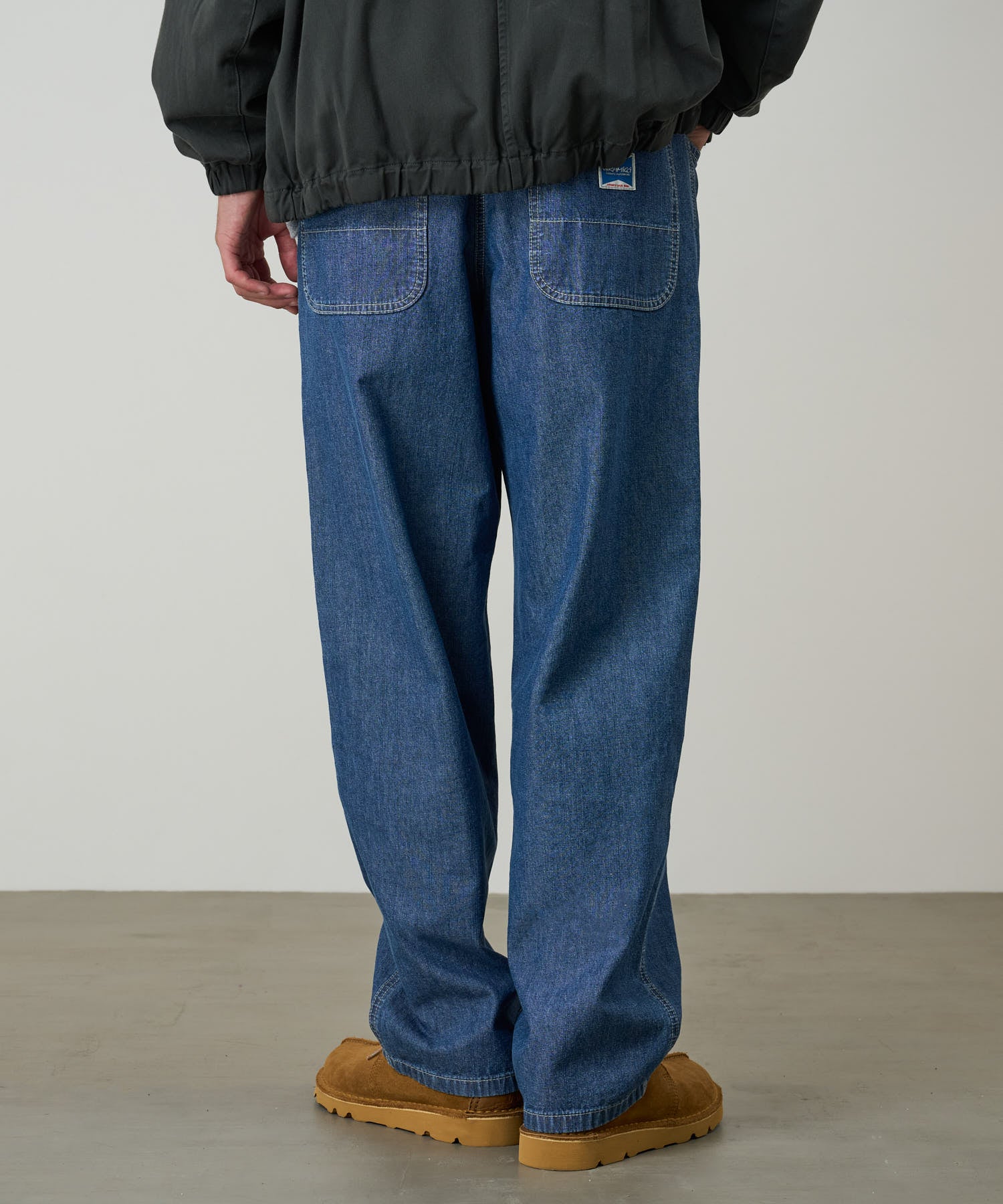 Japanese Chambray Double Knee - Blue - Image 4