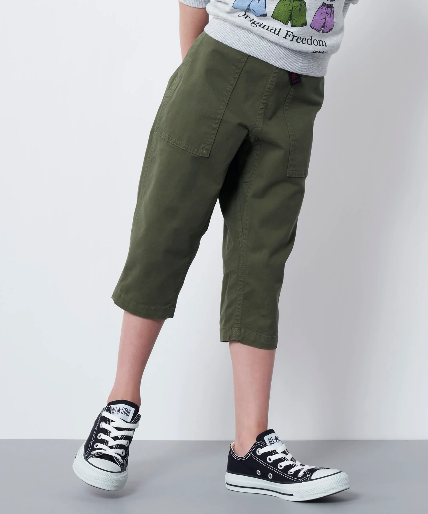 Kids Loose Tapered Pant - Olive - Image 5