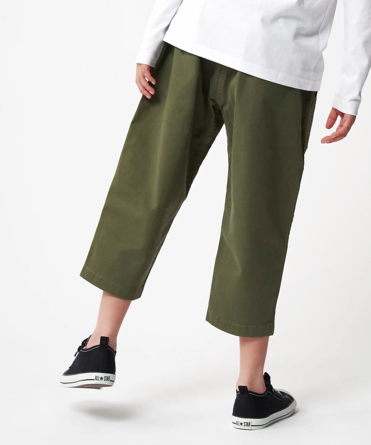 Kids Loose Tapered Pant - Olive - Image 8