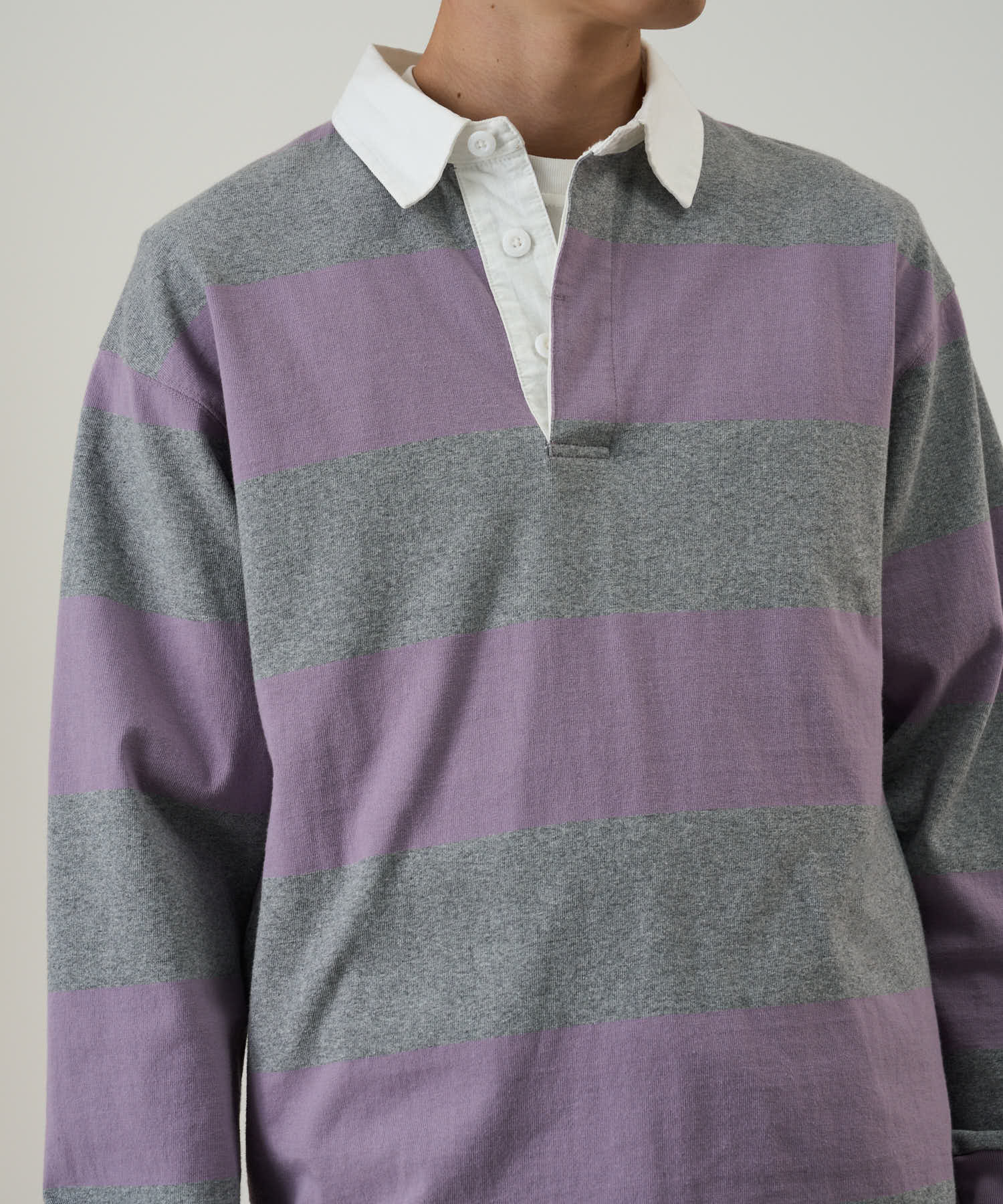 Langdon Rugby Shirt - Heather / Purple - Image 2