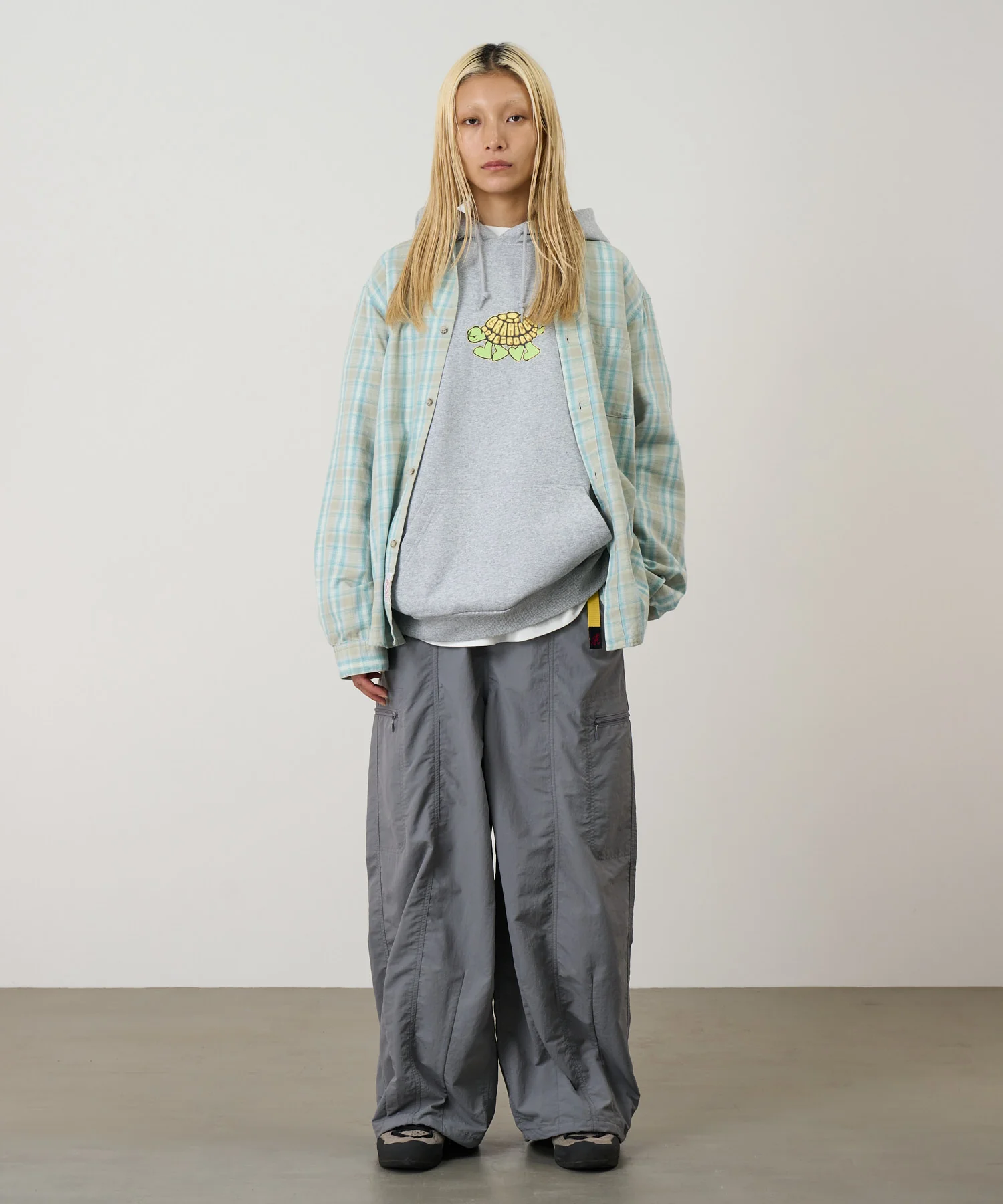 Nylon Balloon Pant - Grey - Image 9