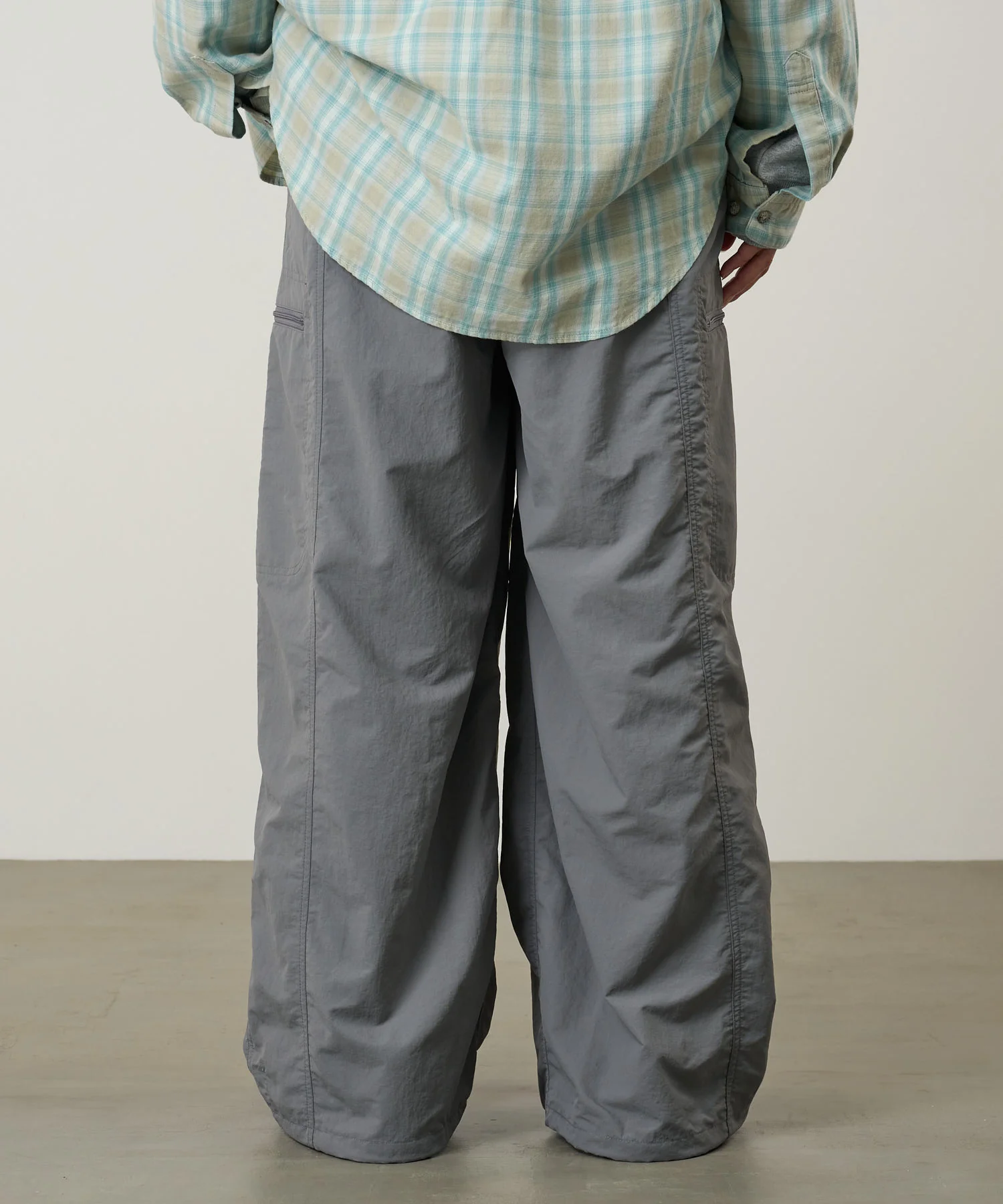 Nylon Balloon Pant - Olive - Image 7