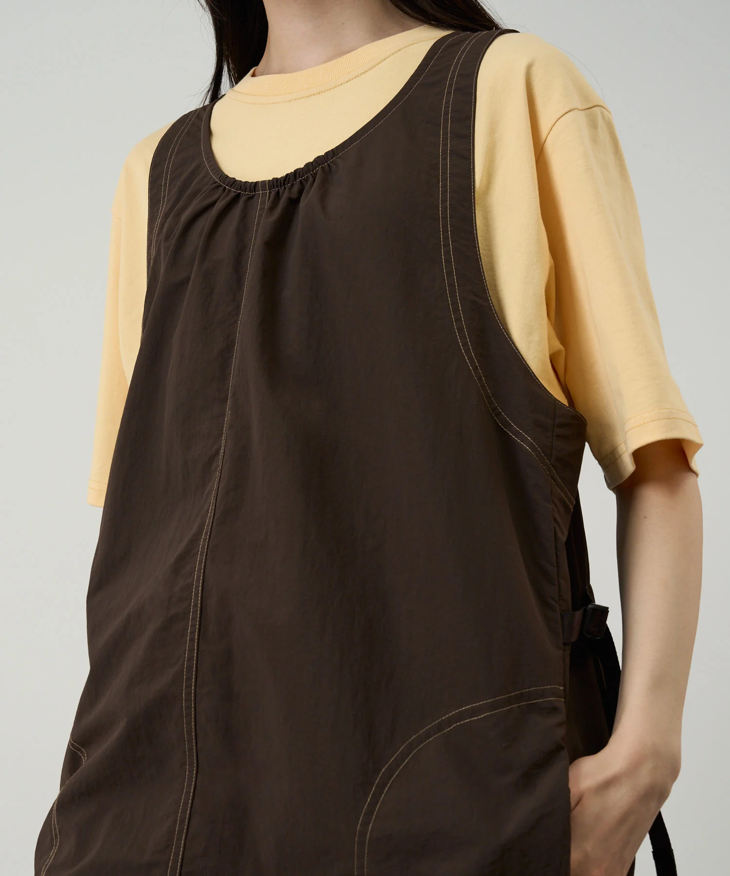 Nylon Dress - Chocolate - Image 2
