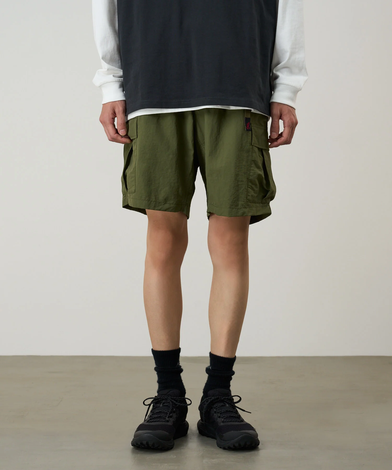 Nylon Explorer Cargo Short - Olive - Image 3