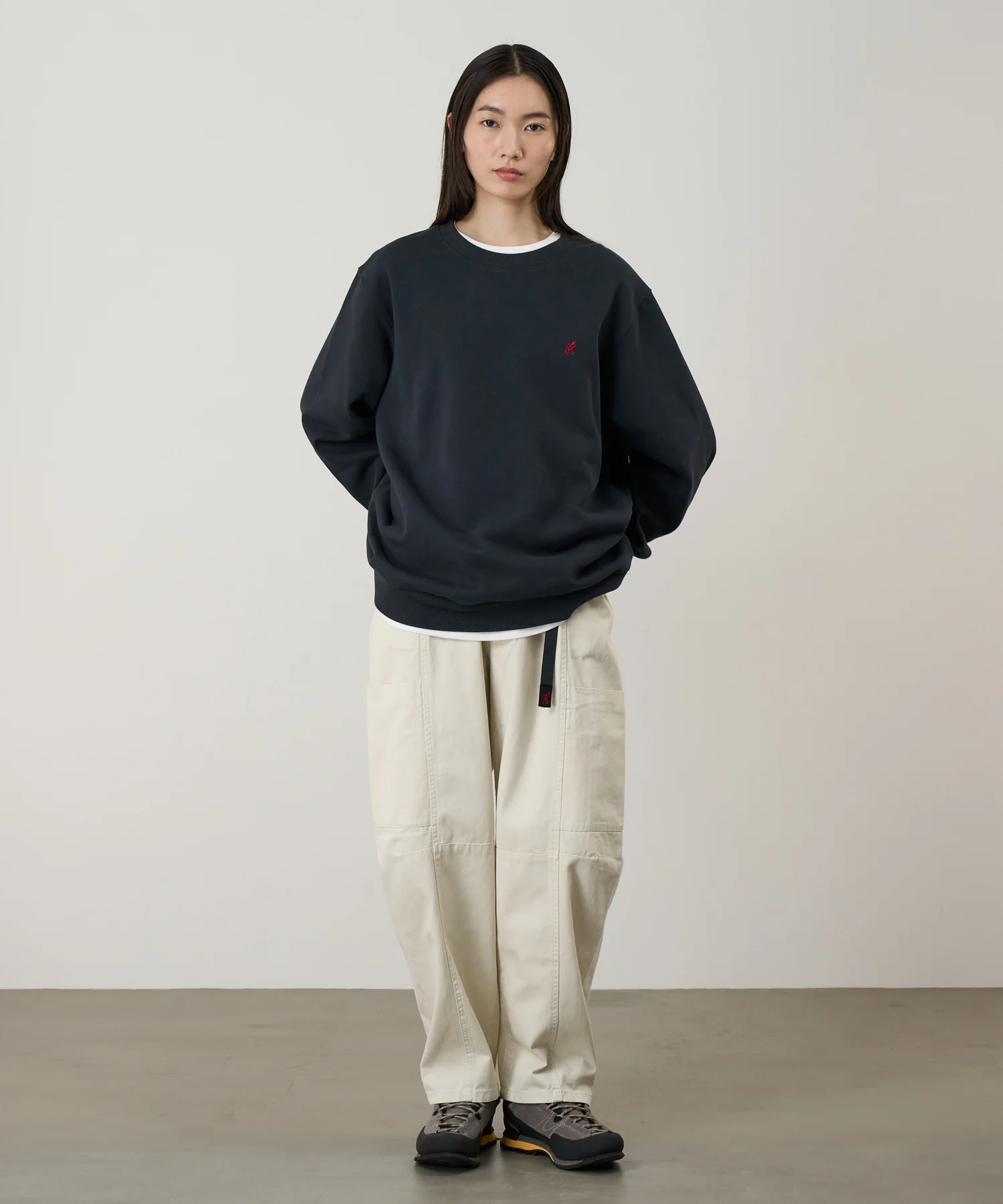 One Point Crew Sweatshirt - Vintage Black - Image 2