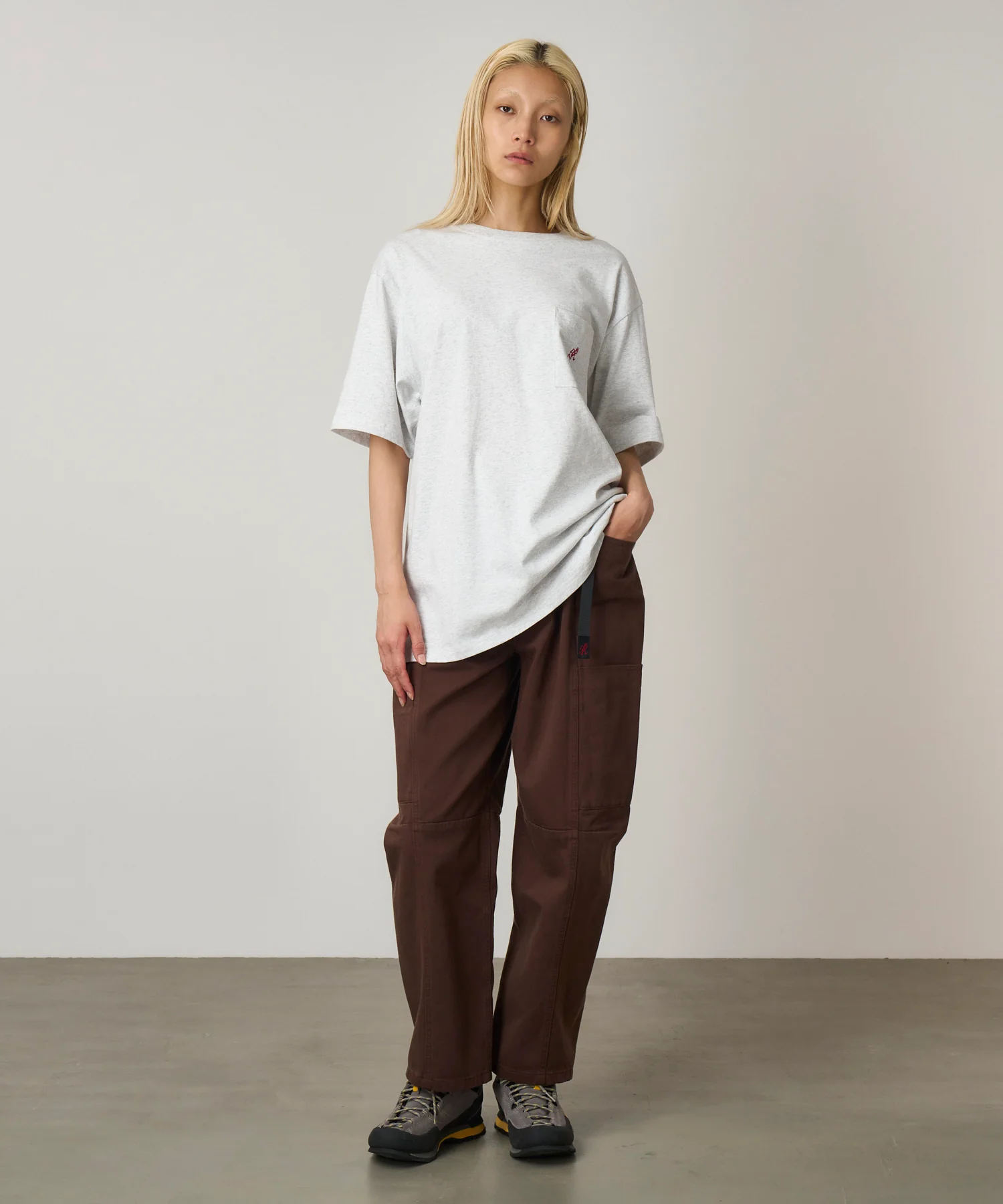 One Point Tee - Heather Ash - Image 2