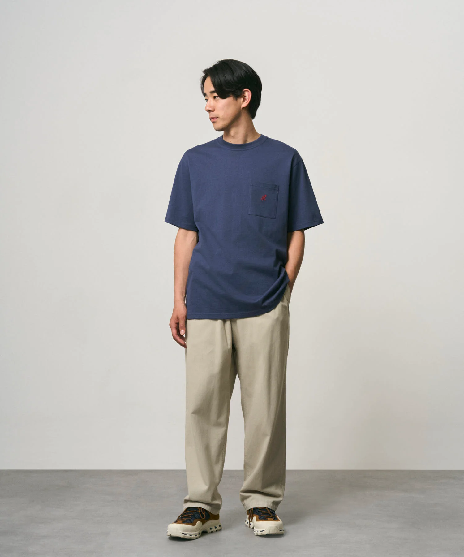 One Point Tee - Navy - Image 3