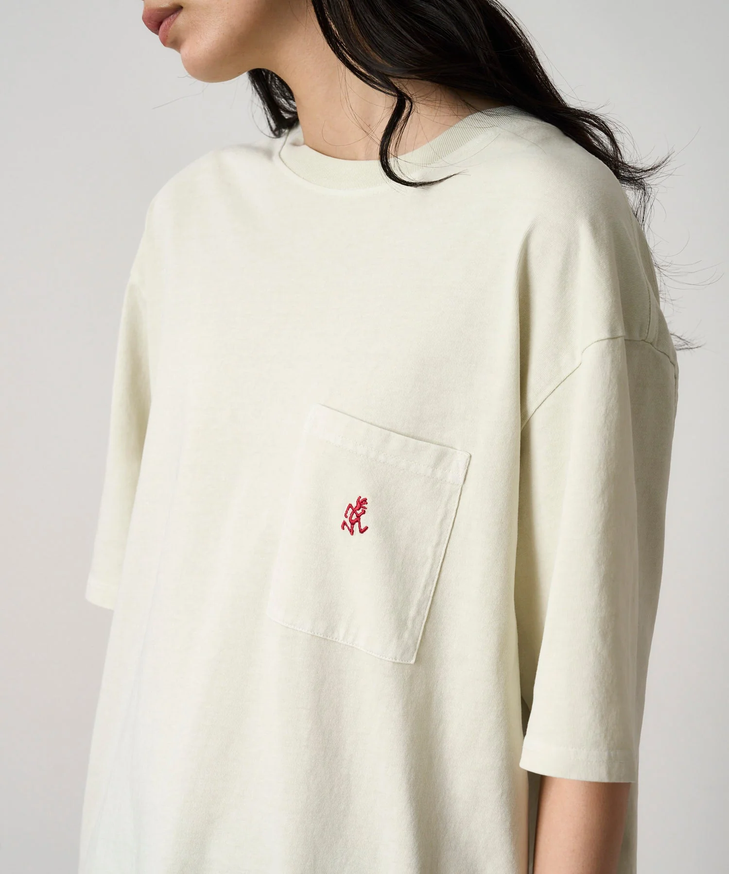 One Point Tee Pigment Dyed - Natural Pigment - Image 3