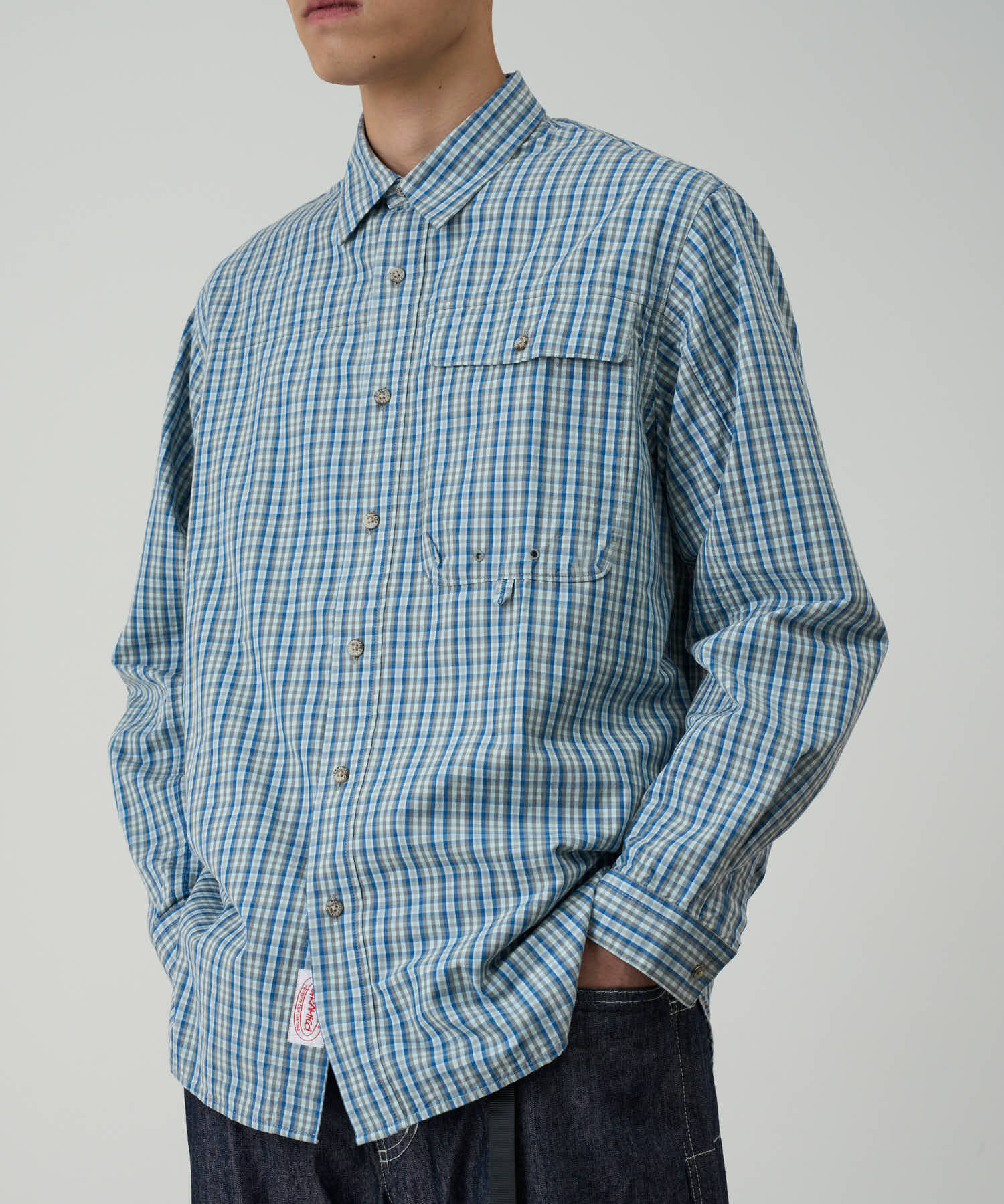 Poplin Millwood Shirt - Blue - Image 2