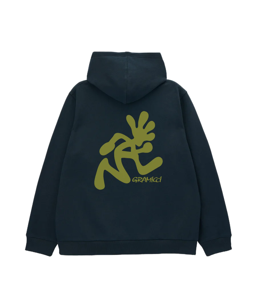 Running Man Hooded Sweatshirt - Vintage Black