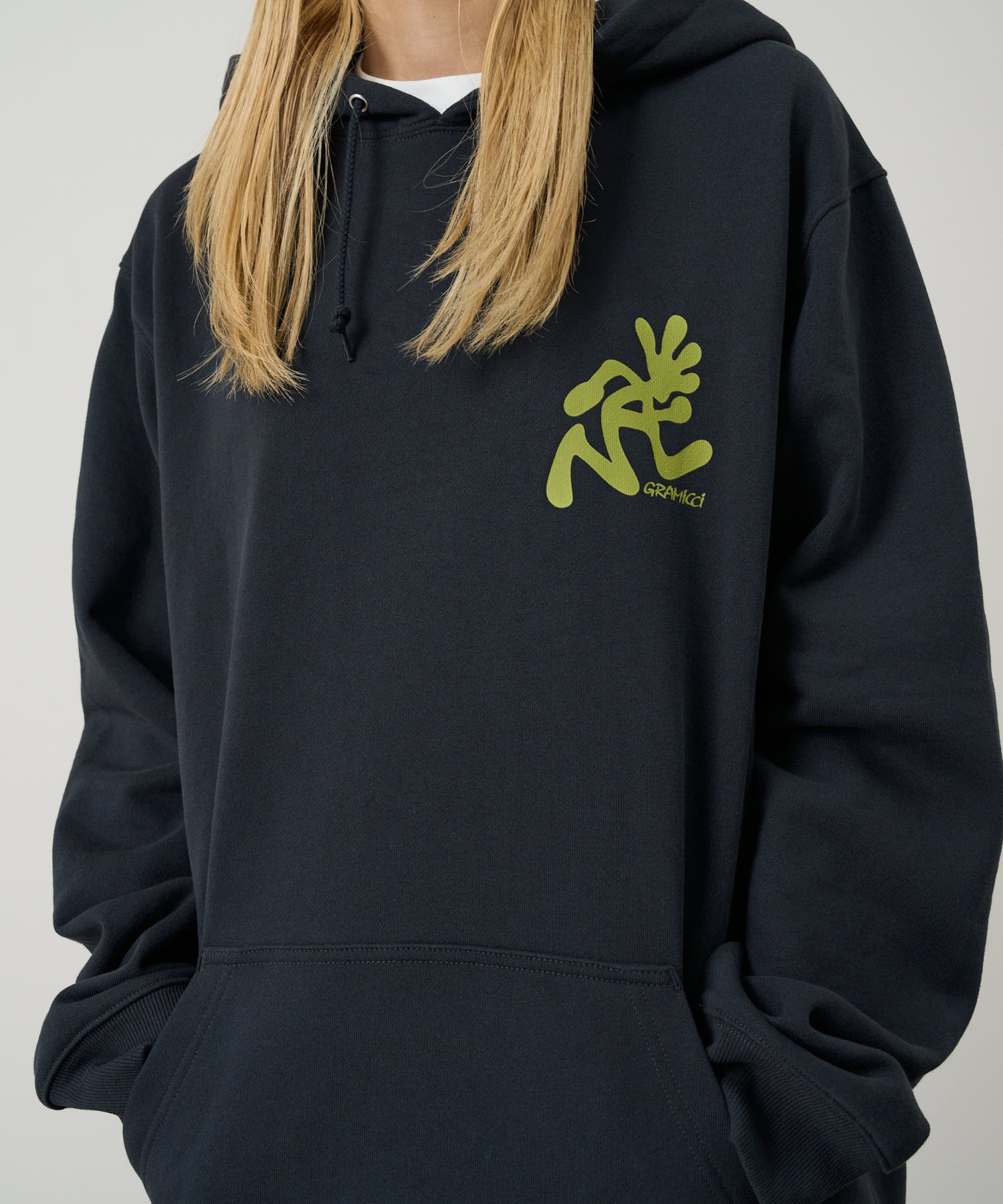 Running Man Hooded Sweatshirt - Vintage Black - Image 2