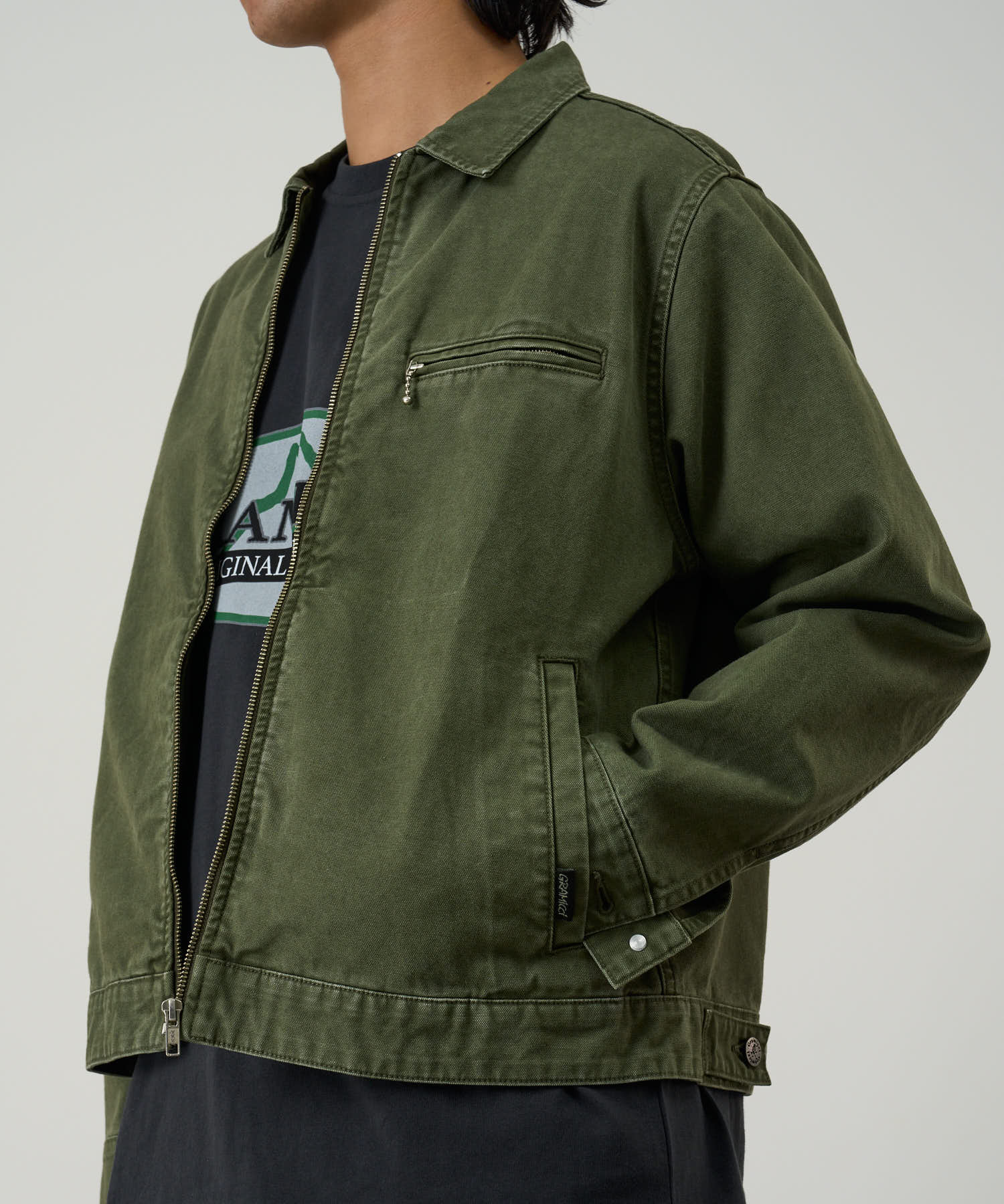 Taos Canvas Jacket - Moss - Image 2