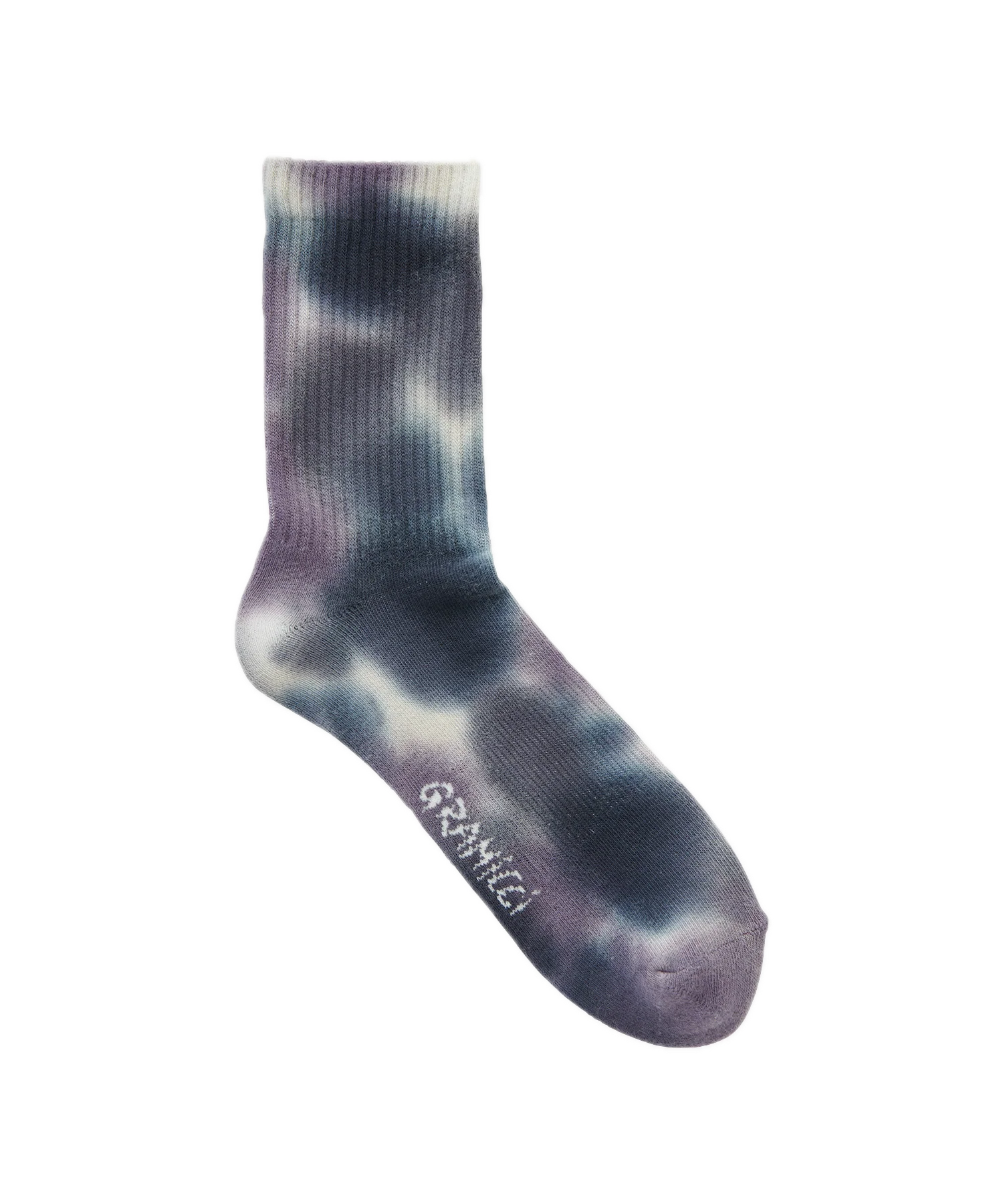 Tie Dye Crew Socks - Purple